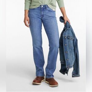 L.L.Bean Jeans-straight leg high rise -Size 12